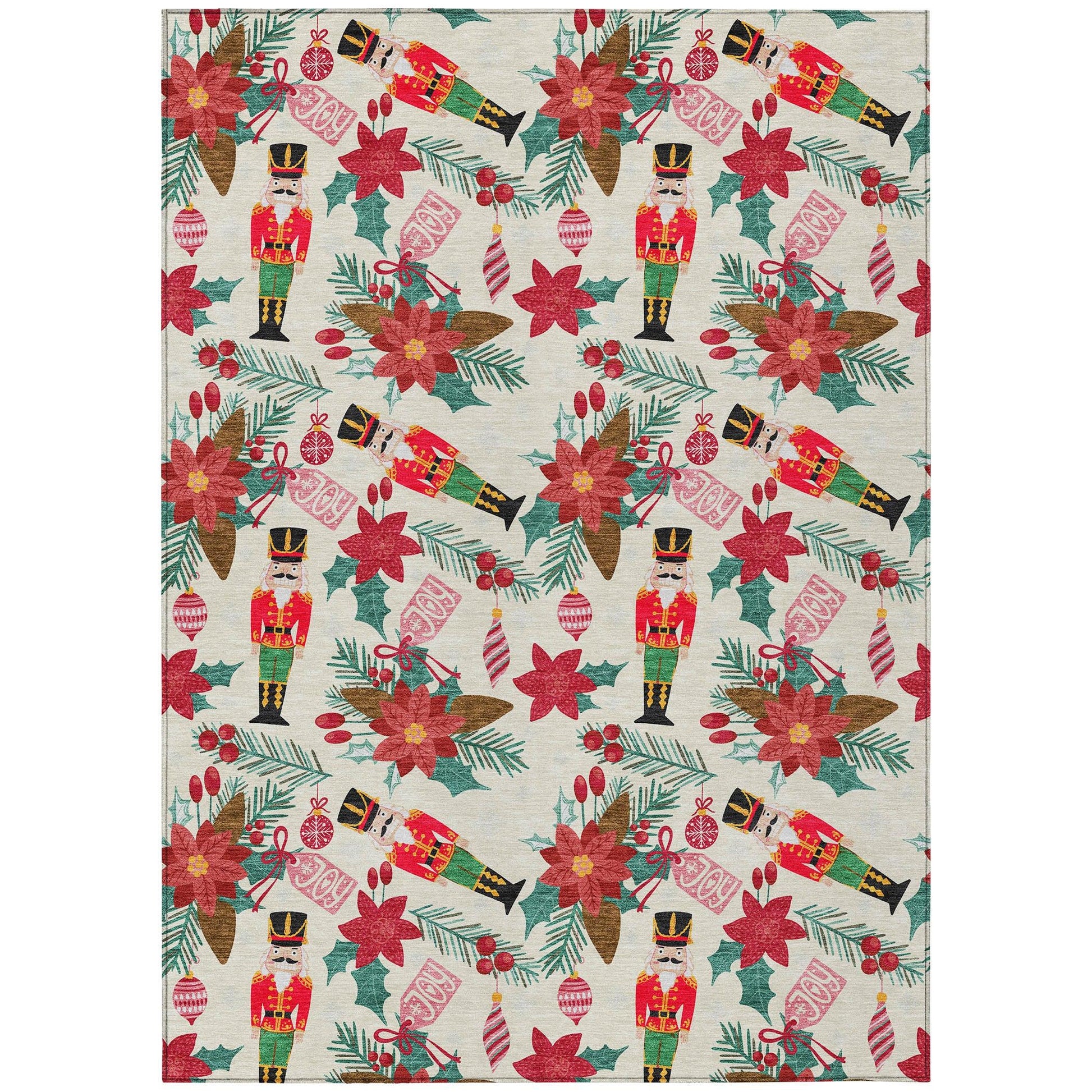 Addison Rugs Quaius Ivory Washable Indoor-Outdoor Rug