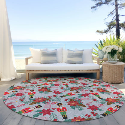 Addison Rugs Quaius Gray Washable Indoor-Outdoor Rug