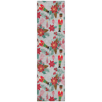 Addison Rugs Quaius Gray Washable Indoor-Outdoor Rug