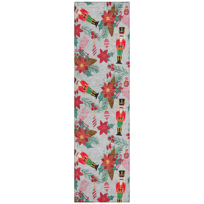 Addison Rugs Quaius Gray Washable Indoor-Outdoor Rug