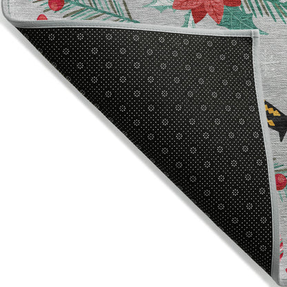 Addison Rugs Quaius Gray Washable Indoor-Outdoor Rug