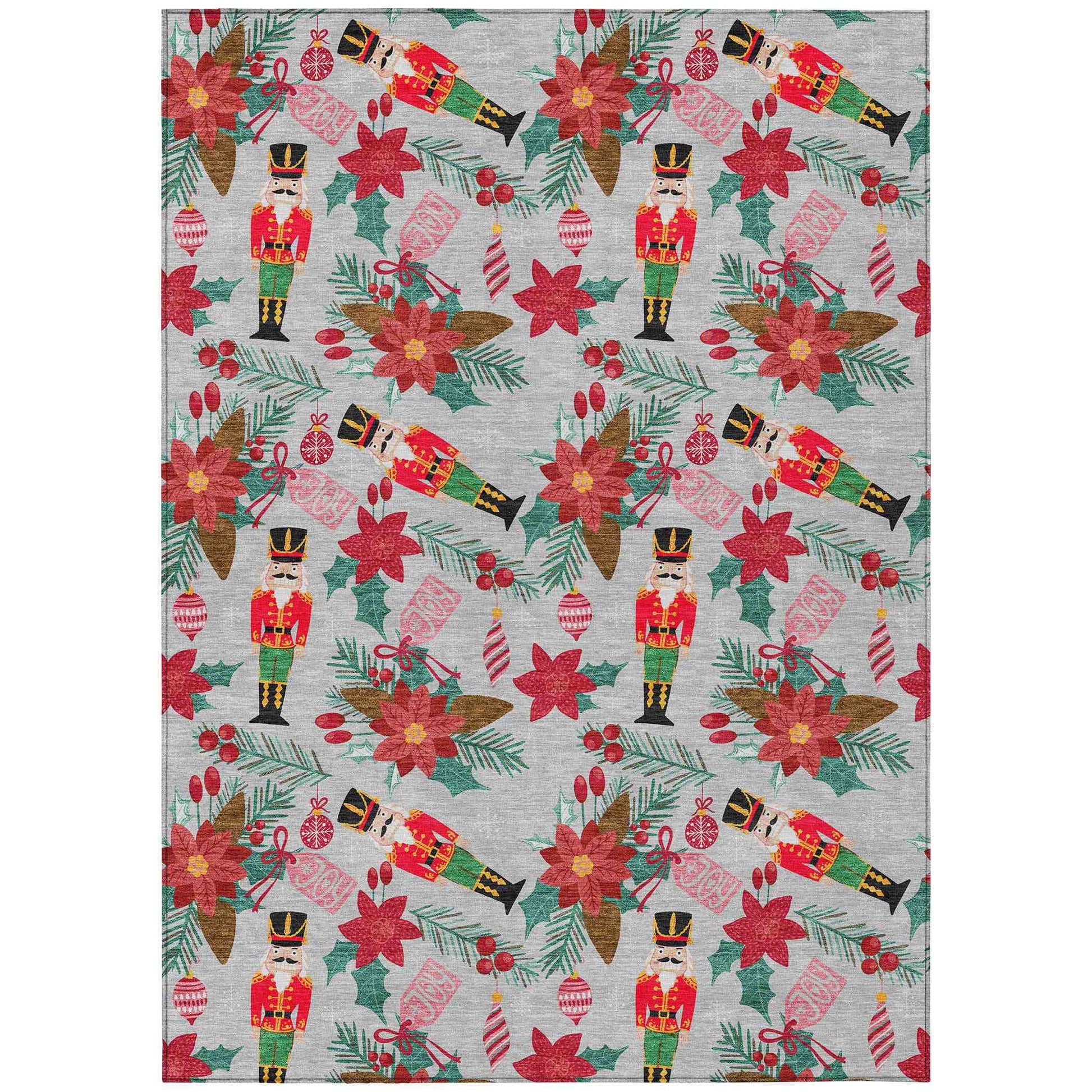 Addison Rugs Quaius Gray Washable Indoor-Outdoor Rug