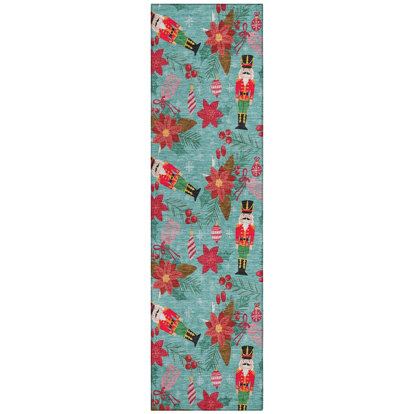 Addison Rugs Quaius Teal Washable Indoor-Outdoor Rug