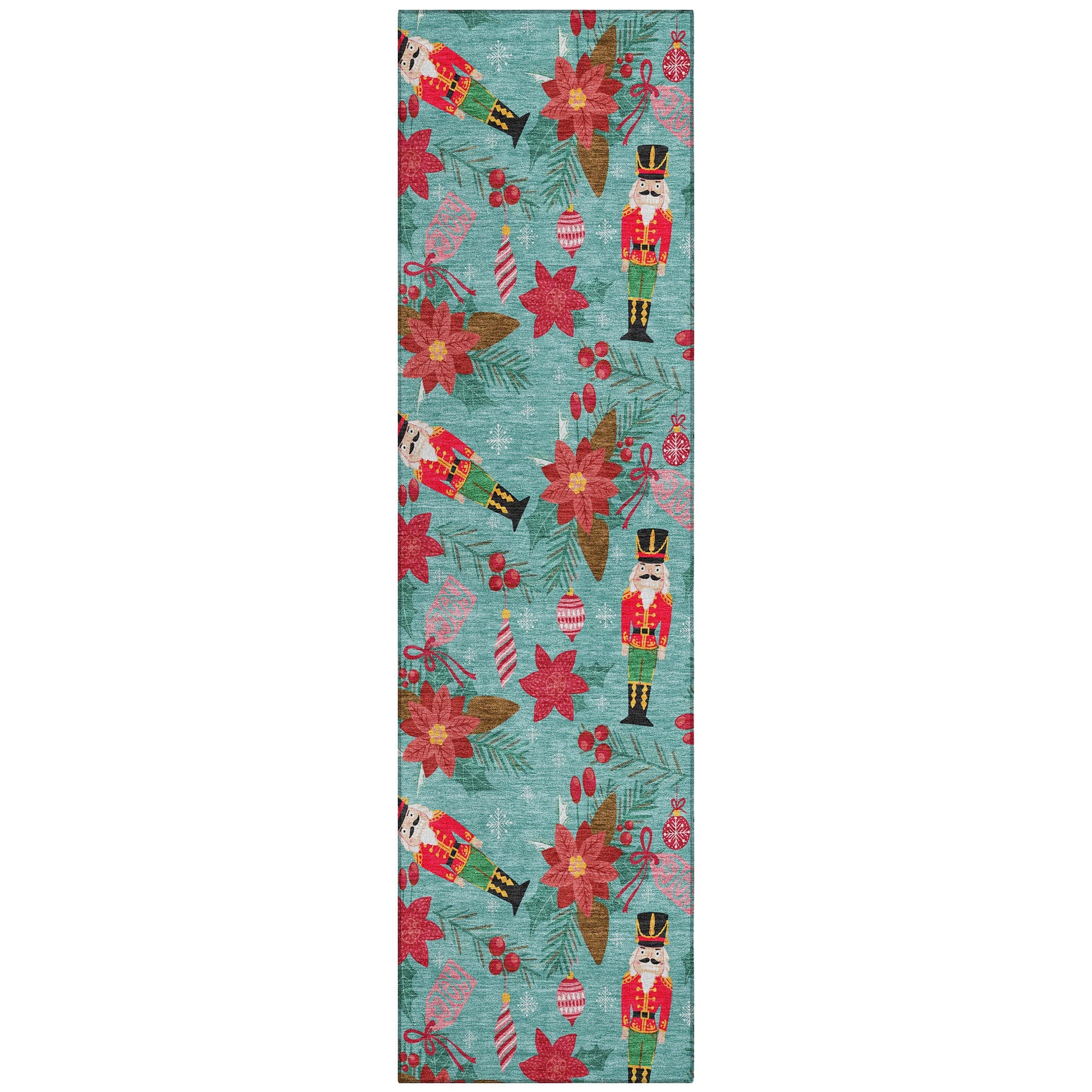 Addison Rugs Quaius Teal Washable Indoor-Outdoor Rug