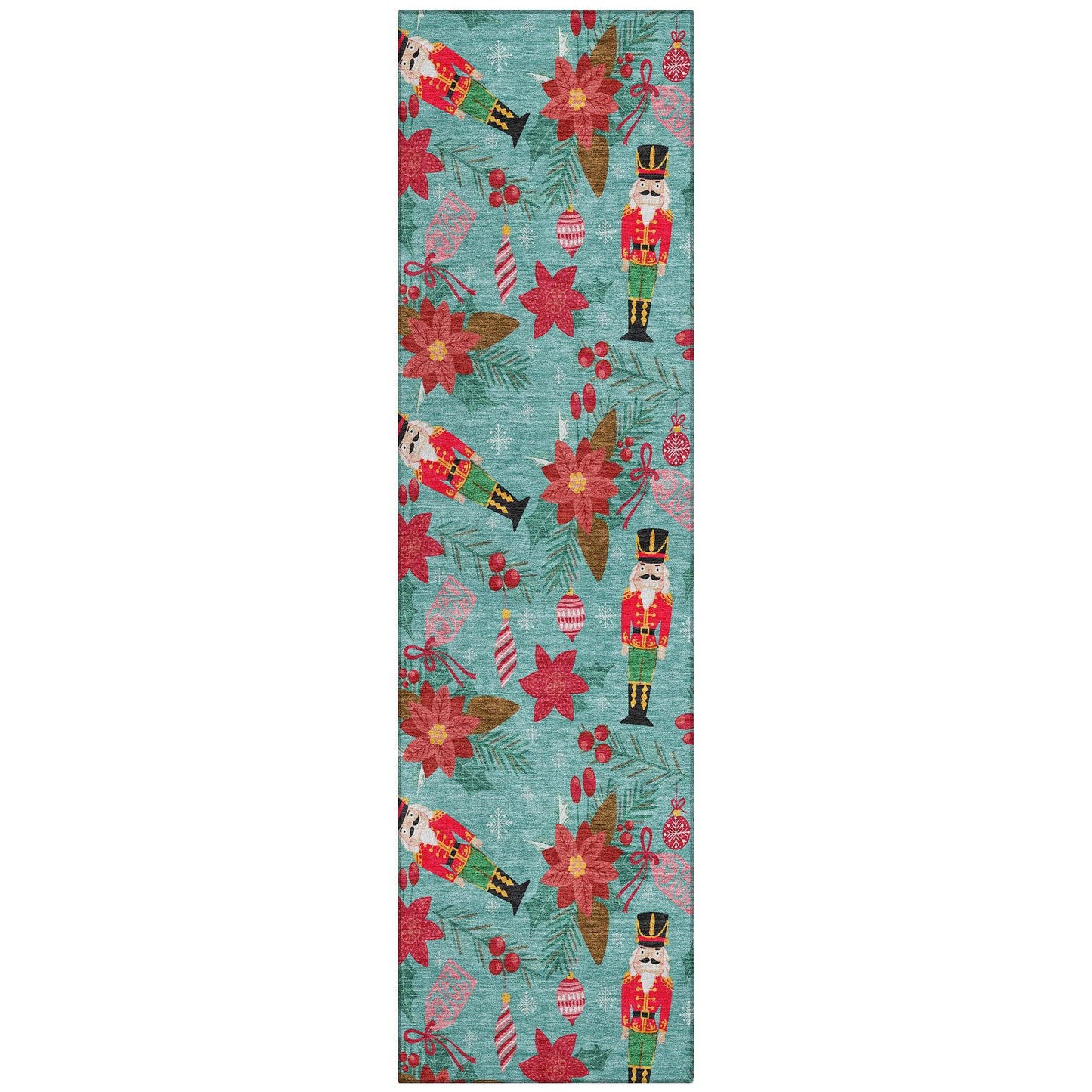 Addison Rugs Quaius Teal Washable Indoor-Outdoor Rug
