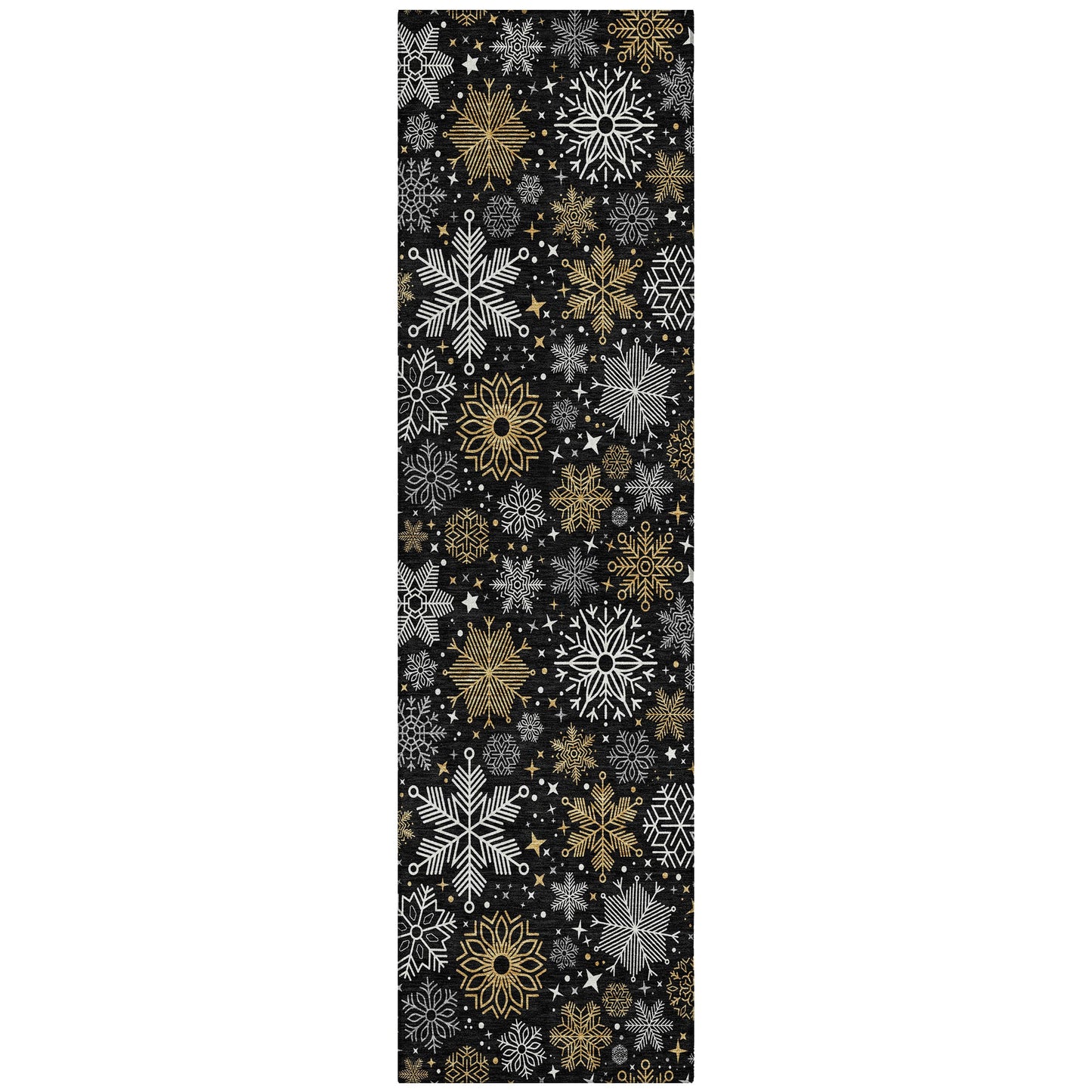 Addison Rugs Quaon Black Washable Indoor-Outdoor Rug