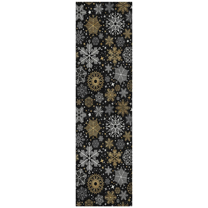 Addison Rugs Quaon Black Washable Indoor-Outdoor Rug