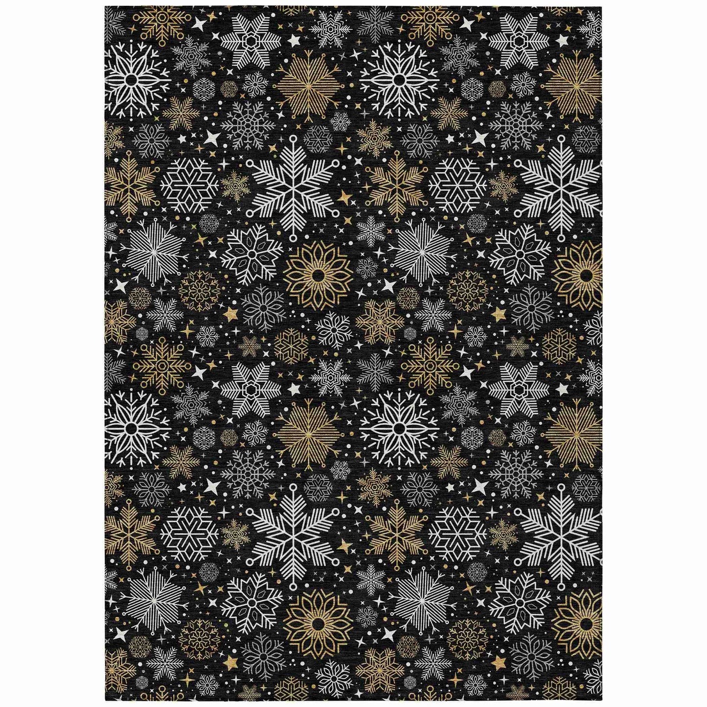 Addison Rugs Quaon Black Washable Indoor-Outdoor Rug