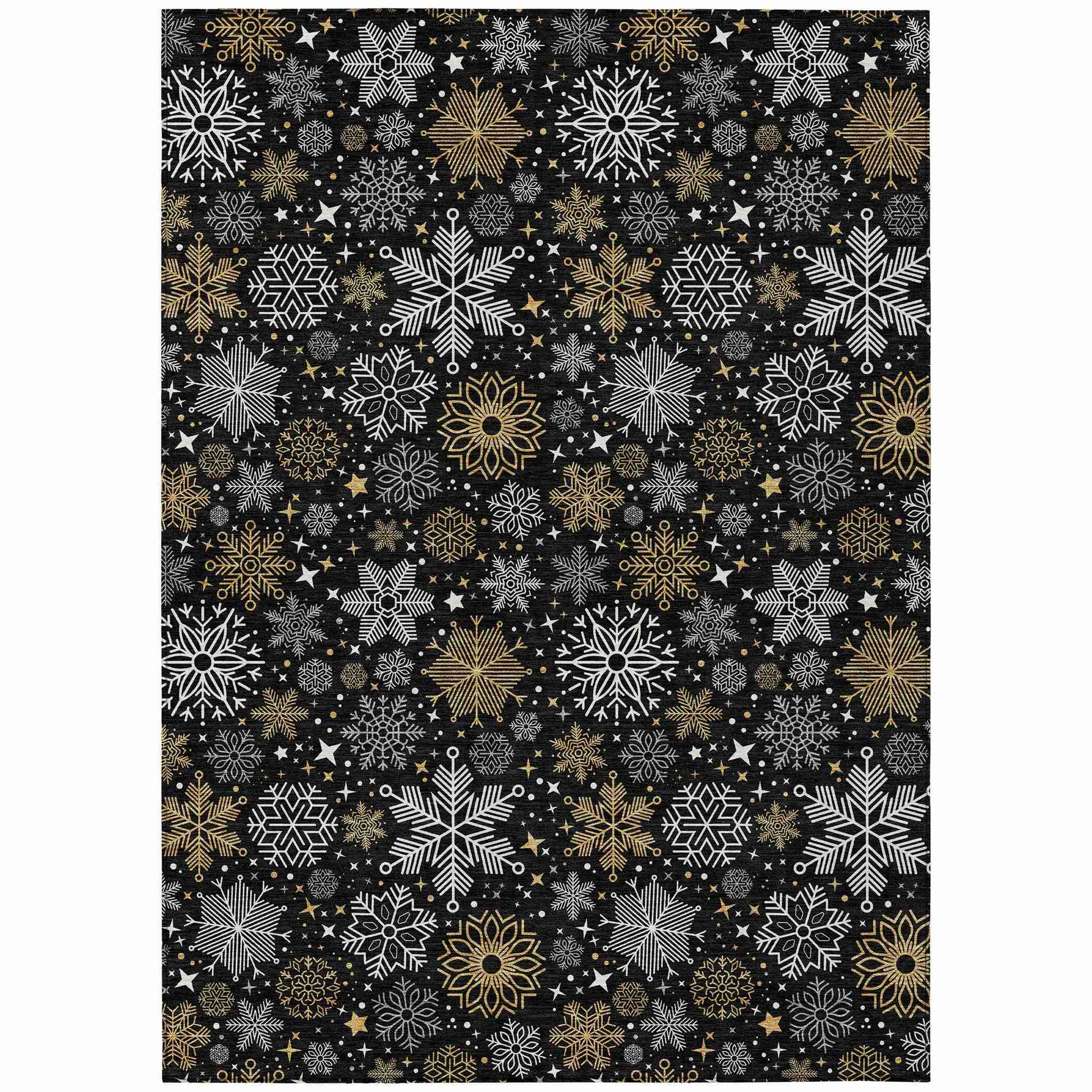 Addison Rugs Quaon Black Washable Indoor-Outdoor Rug