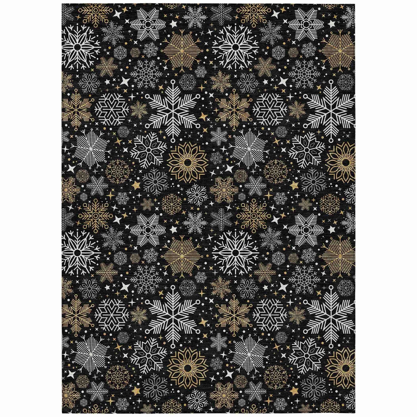 Addison Rugs Quaon Black Washable Indoor-Outdoor Rug