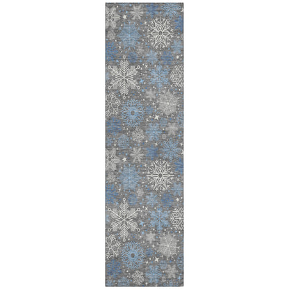 Addison Rugs Quaon Gray Washable Indoor-Outdoor Rug