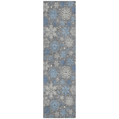 Addison Rugs Quaon Gray Washable Indoor-Outdoor Rug