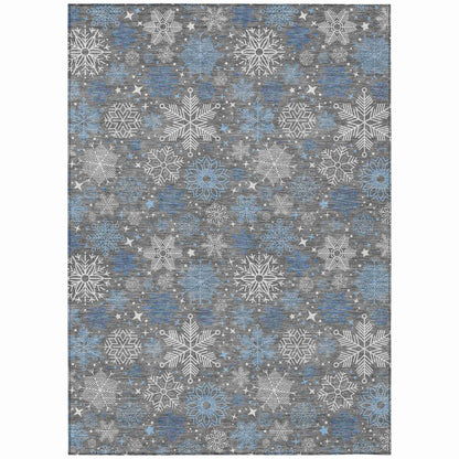 Addison Rugs Quaon Gray Washable Indoor-Outdoor Rug