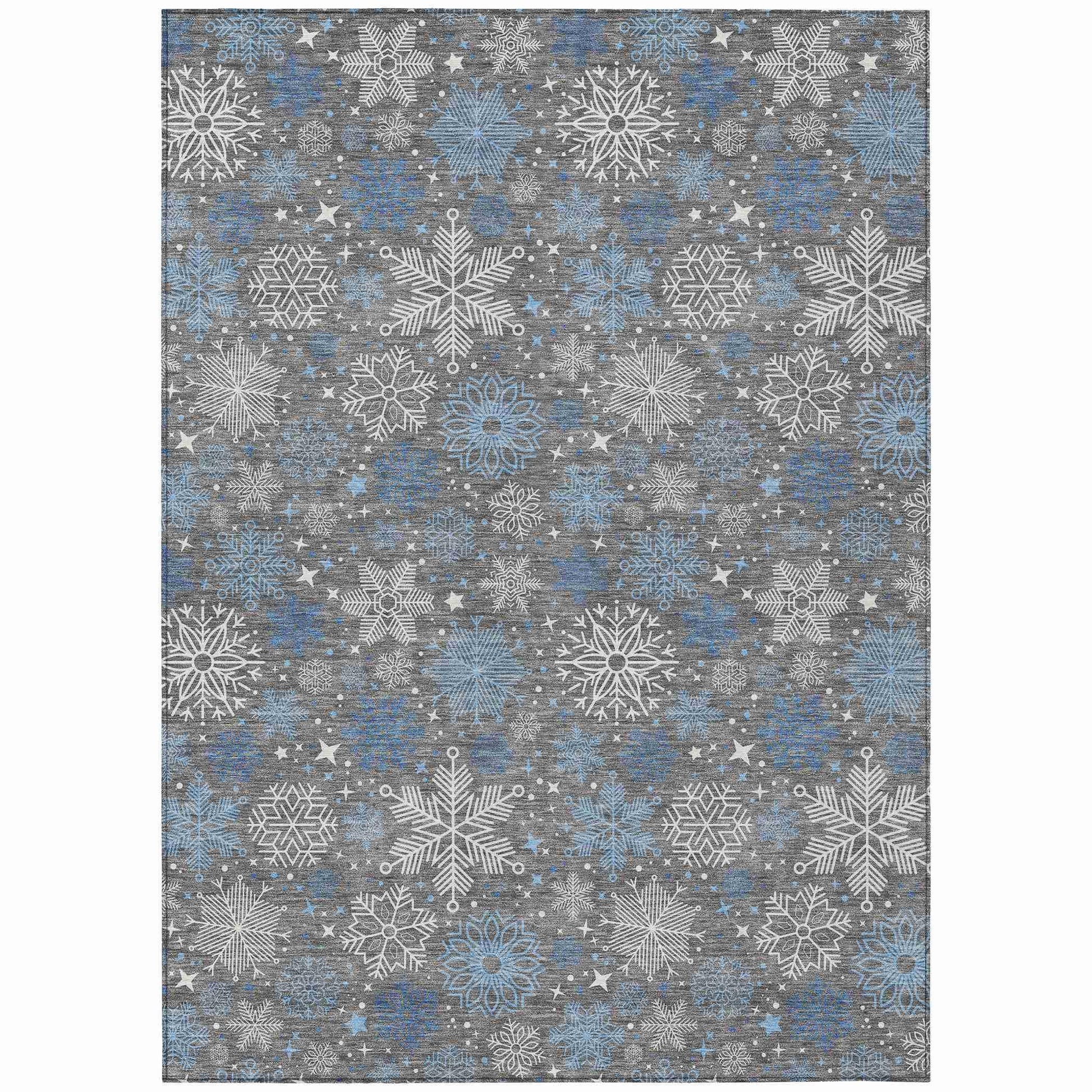 Addison Rugs Quaon Gray Washable Indoor-Outdoor Rug