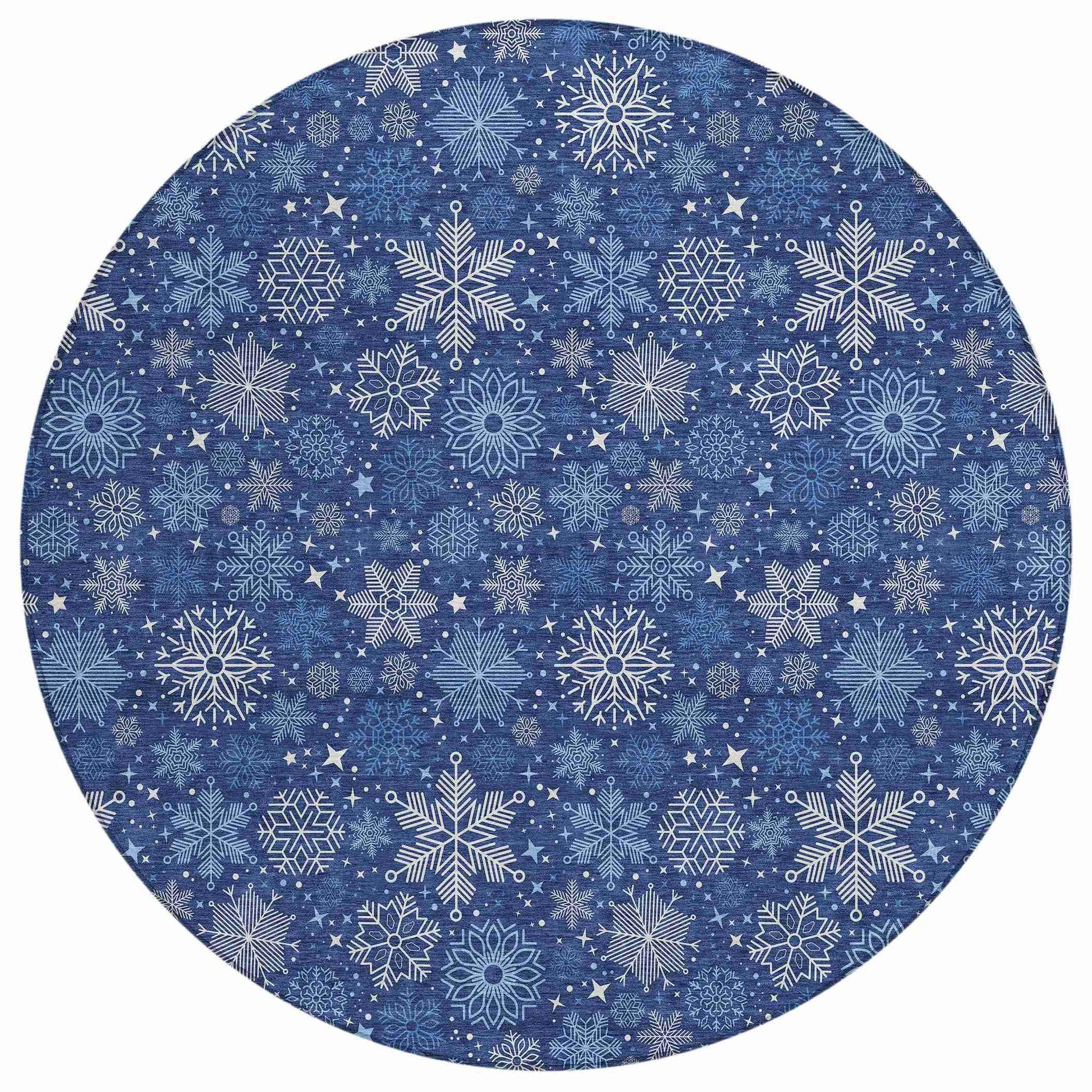 Addison Rugs Quaon Navy Washable Indoor-Outdoor Rug