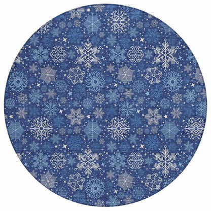 Addison Rugs Quaon Navy Washable Indoor-Outdoor Rug