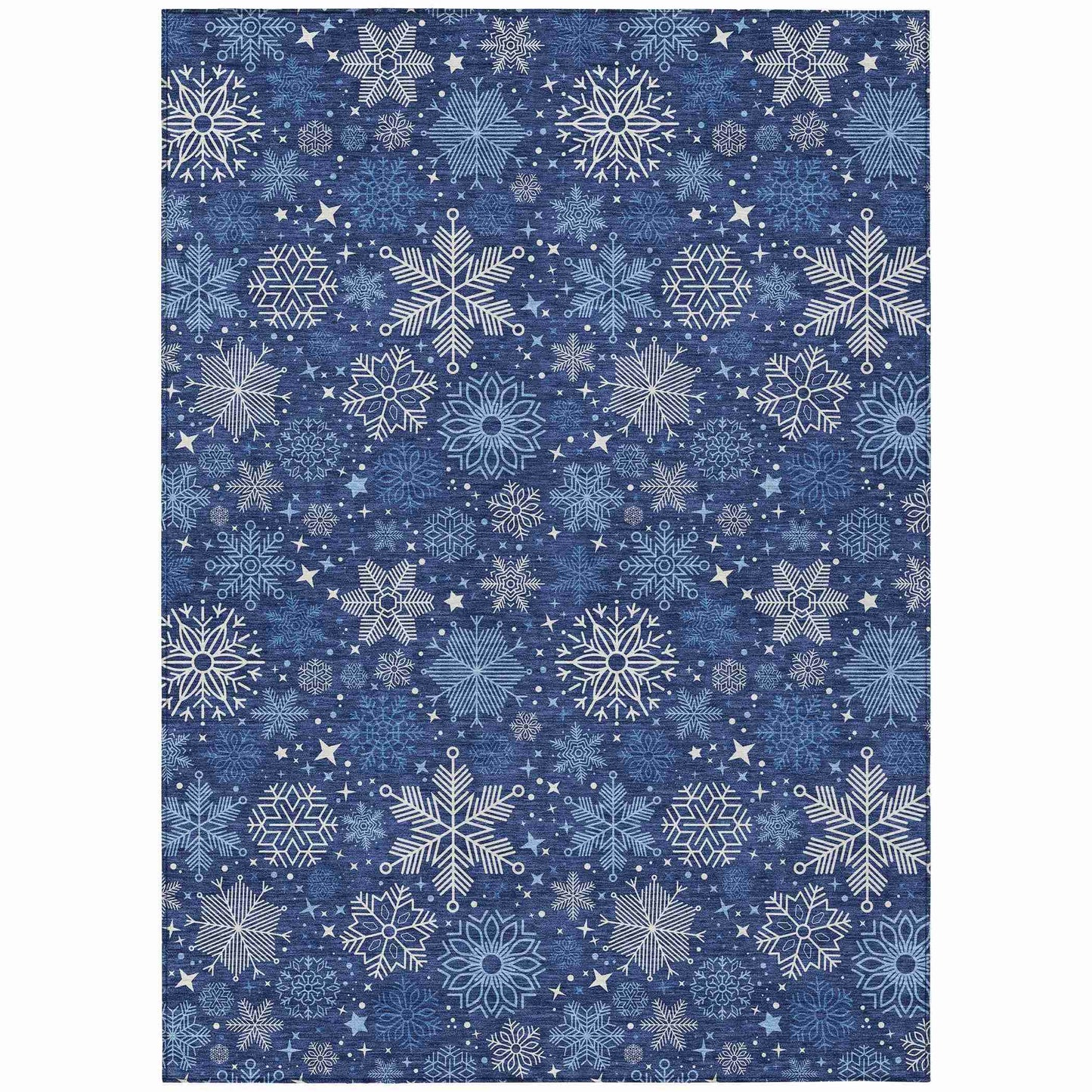 Addison Rugs Quaon Navy Washable Indoor-Outdoor Rug