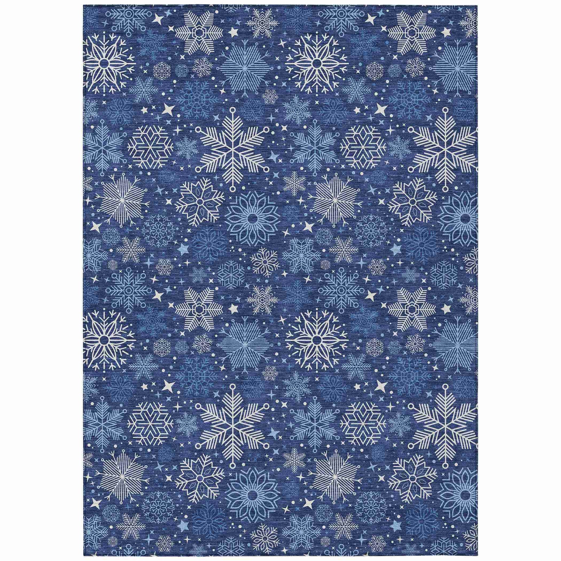 Addison Rugs Quaon Navy Washable Indoor-Outdoor Rug