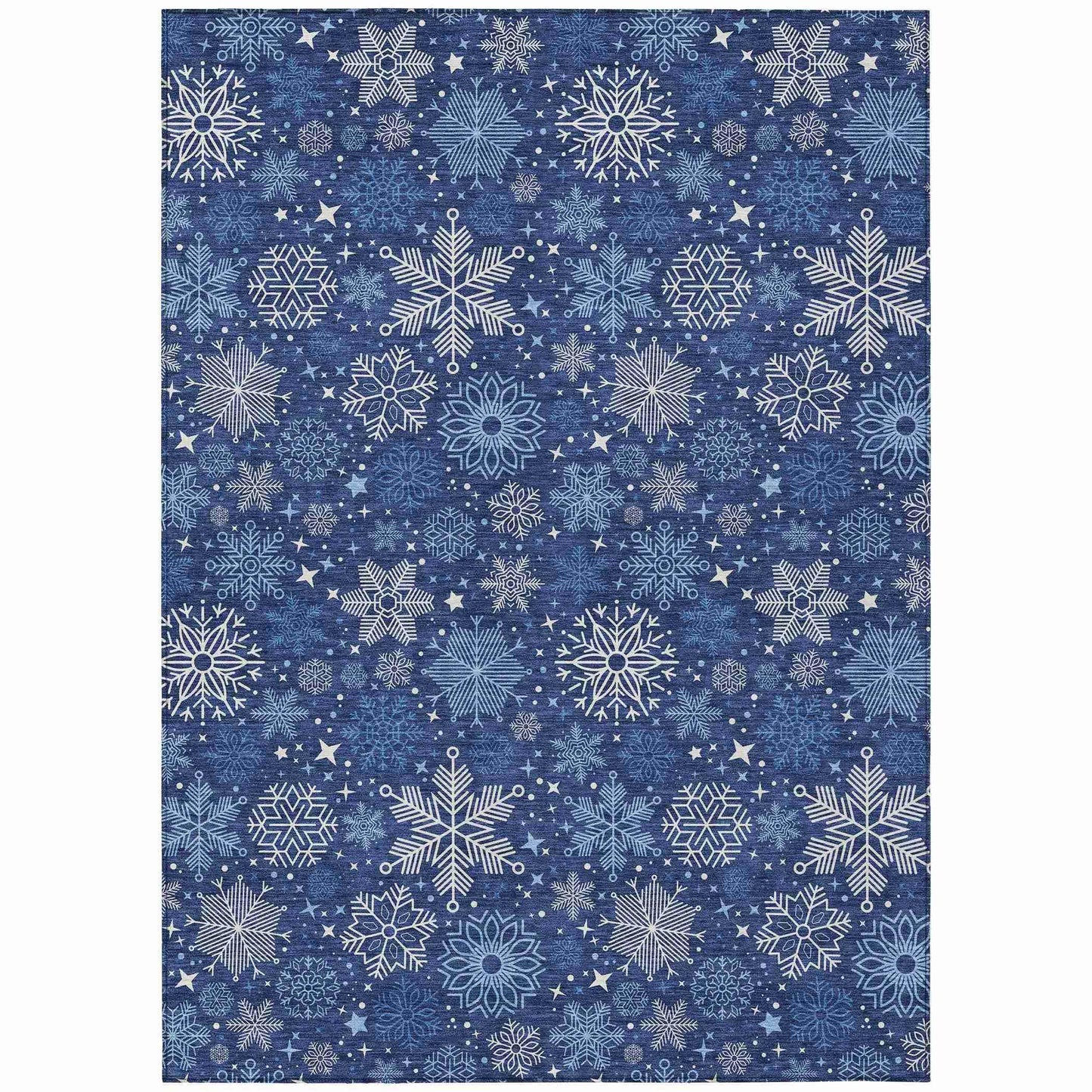 Addison Rugs Quaon Navy Washable Indoor-Outdoor Rug