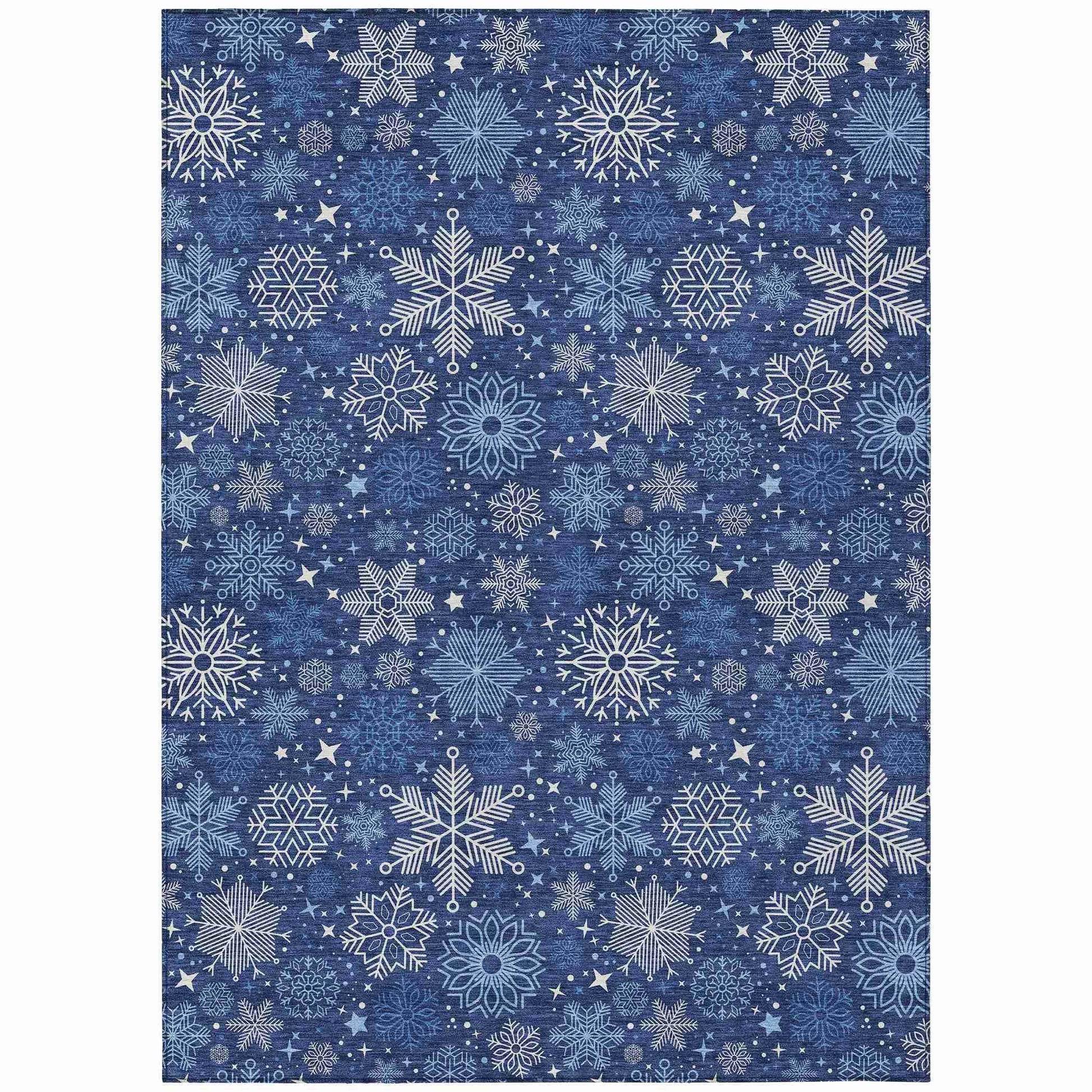 Addison Rugs Quaon Navy Washable Indoor-Outdoor Rug
