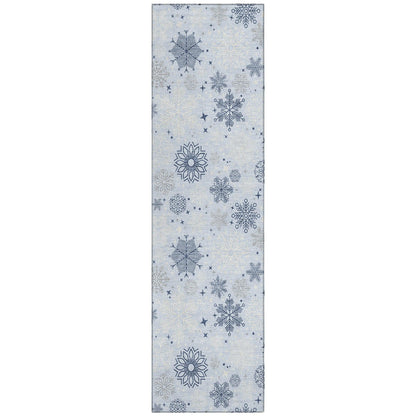 Addison Rugs Quaon Blue Washable Indoor-Outdoor Rug