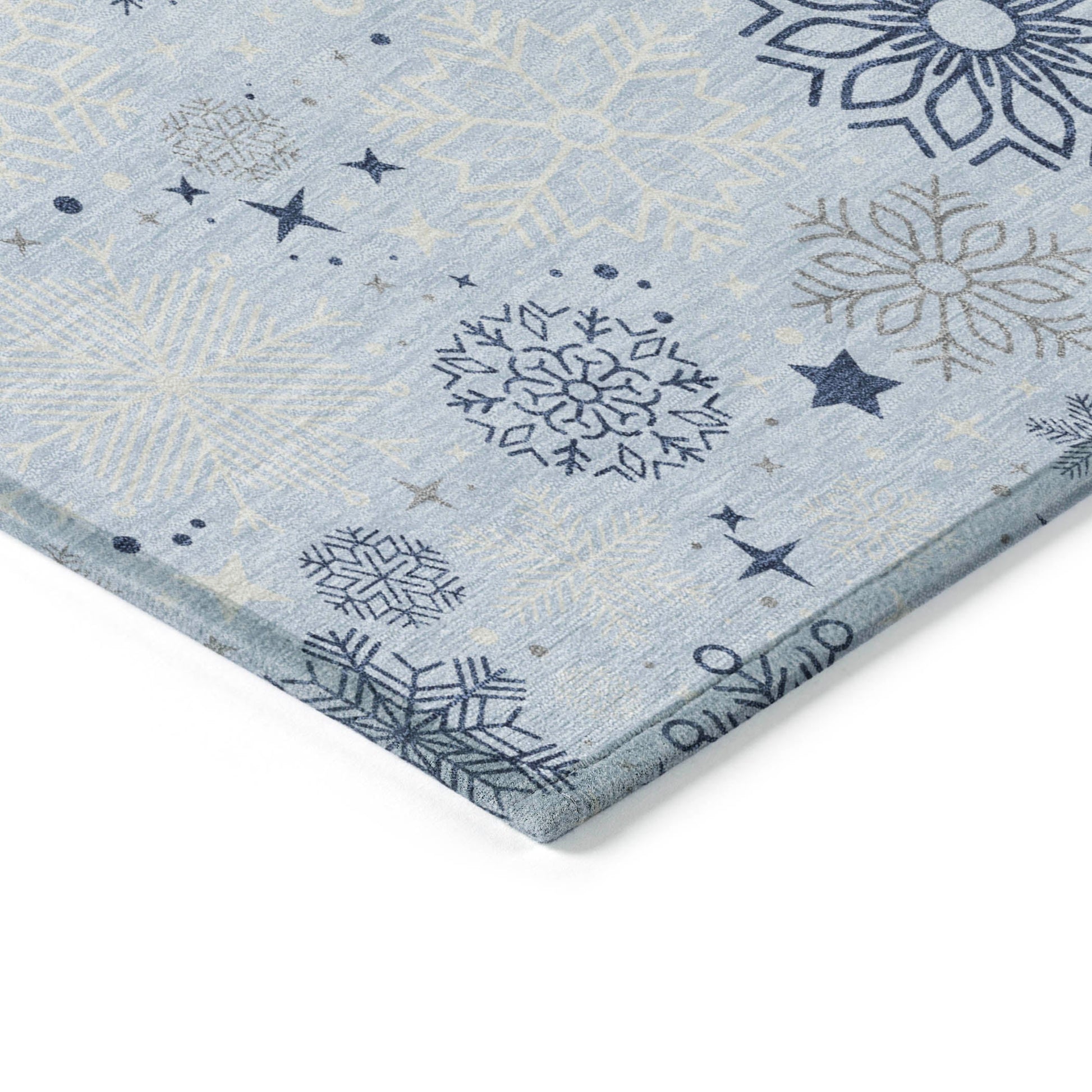 Addison Rugs Quaon Blue Washable Indoor-Outdoor Rug