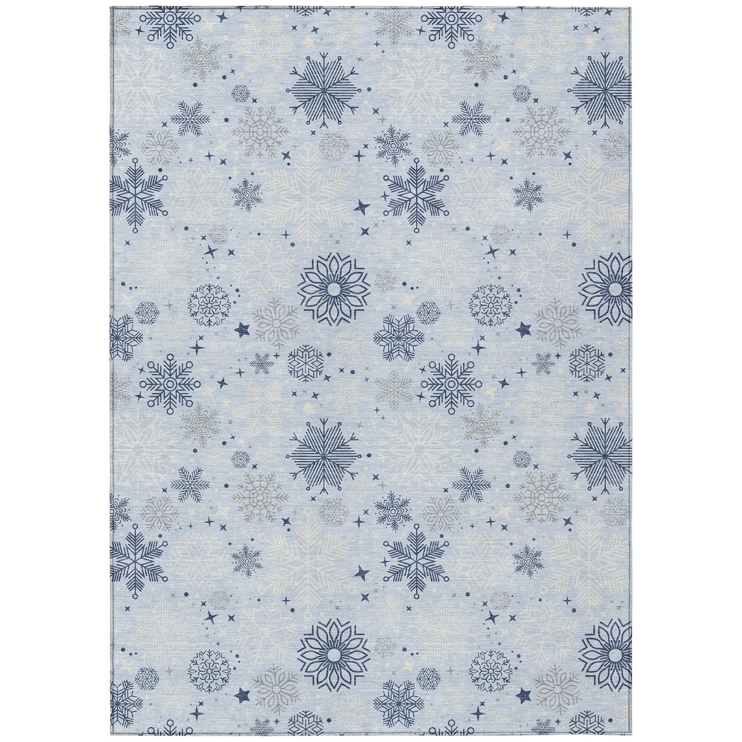 Addison Rugs Quaon Blue Washable Indoor-Outdoor Rug