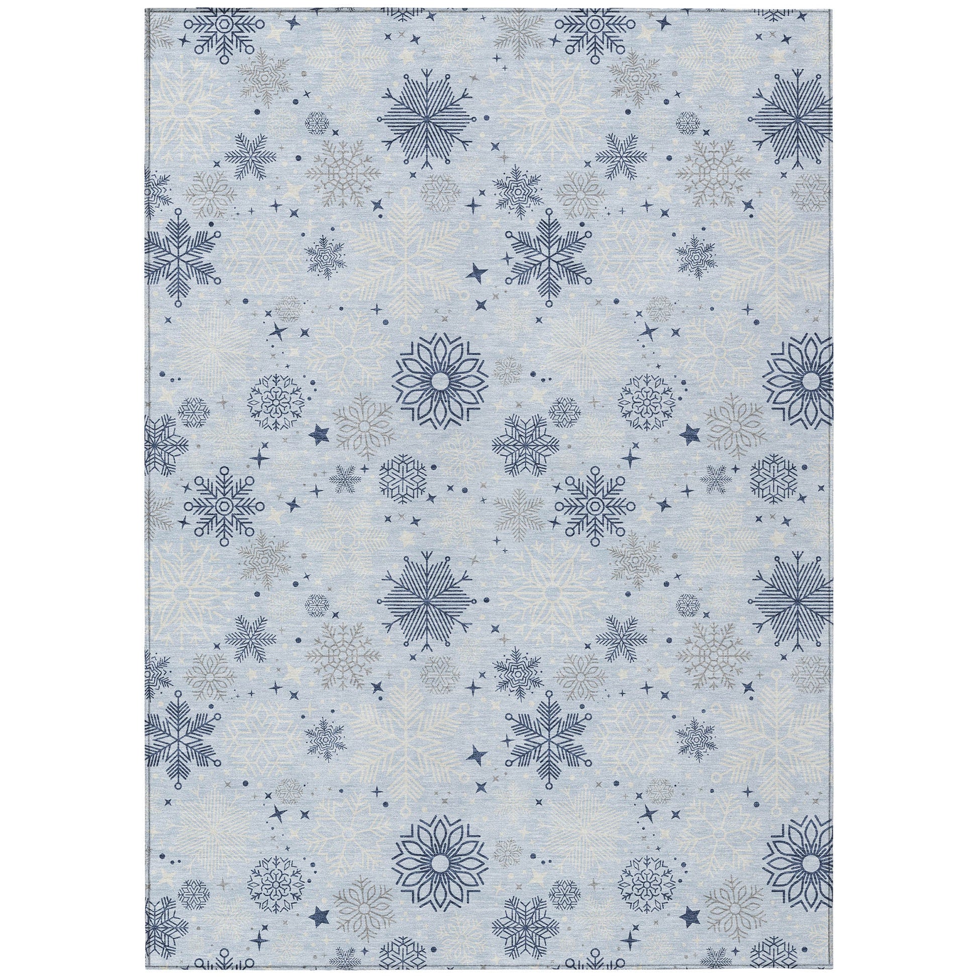 Addison Rugs Quaon Blue Washable Indoor-Outdoor Rug