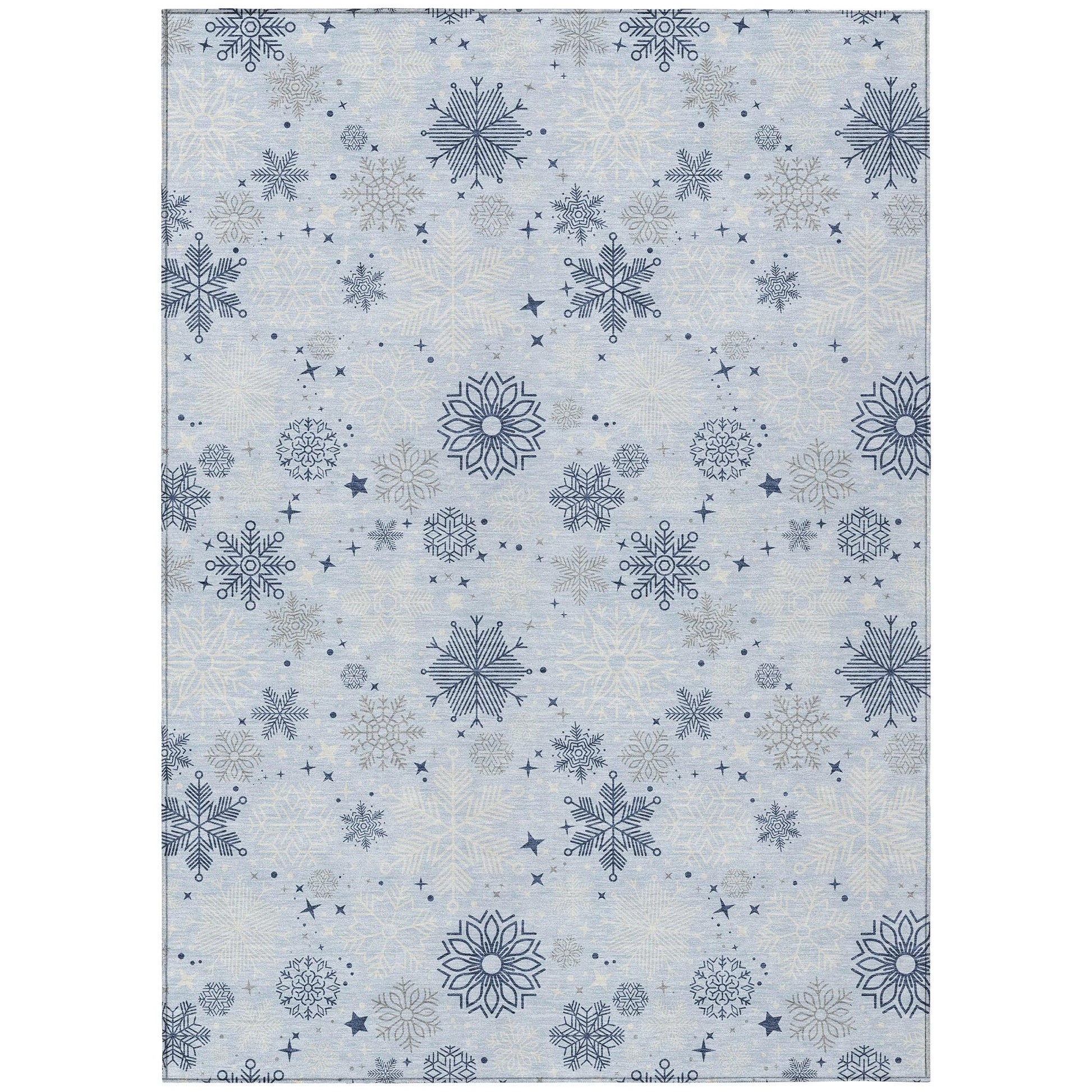 Addison Rugs Quaon Blue Washable Indoor-Outdoor Rug