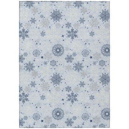 Addison Rugs Quaon Blue Washable Indoor-Outdoor Rug