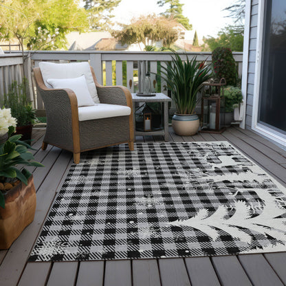 Addison Rugs Quaora Gray Washable Indoor-Outdoor Rug
