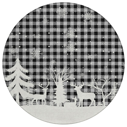 Addison Rugs Quaora Gray Washable Indoor-Outdoor Rug