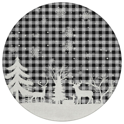 Addison Rugs Quaora Gray Washable Indoor-Outdoor Rug
