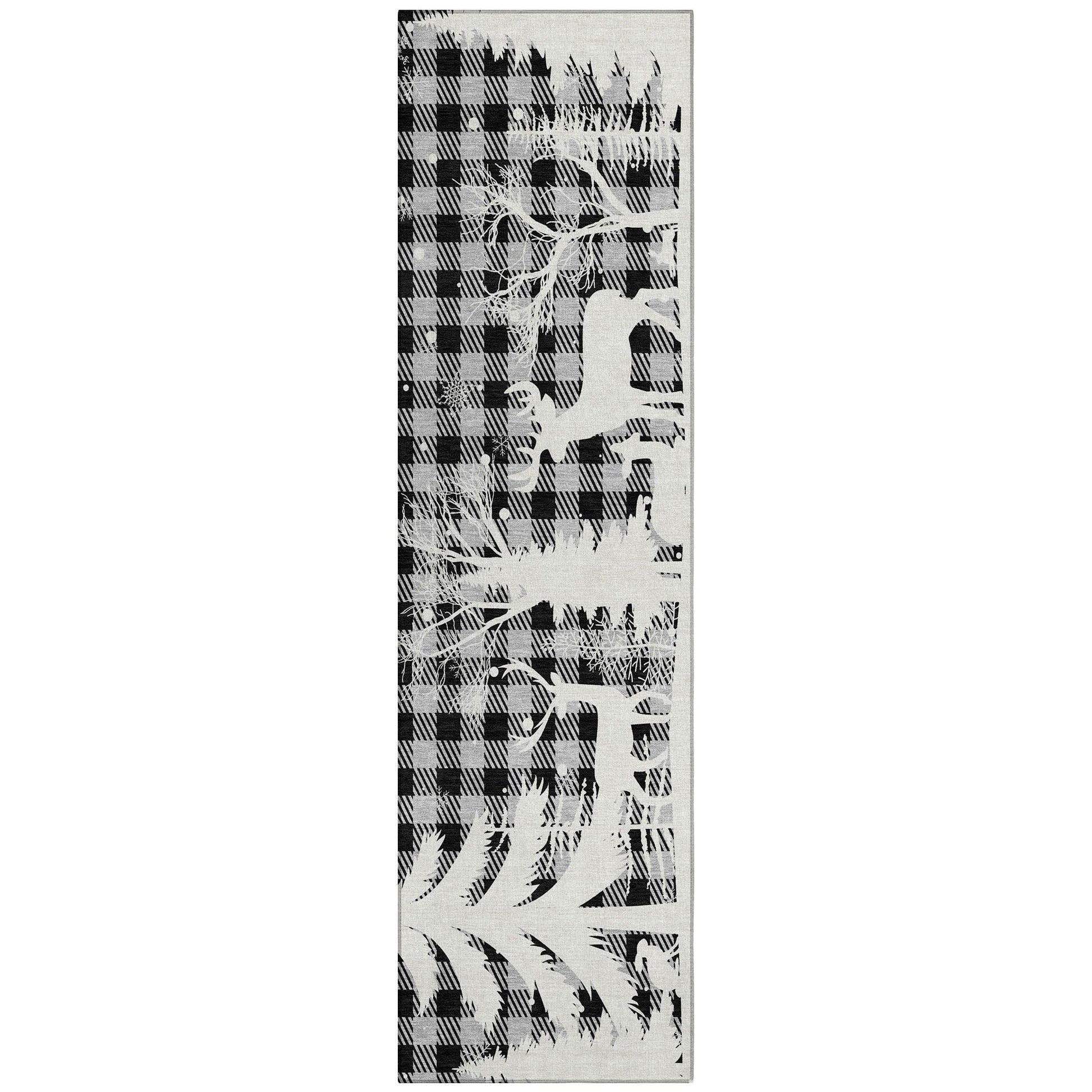 Addison Rugs Quaora Gray Washable Indoor-Outdoor Rug