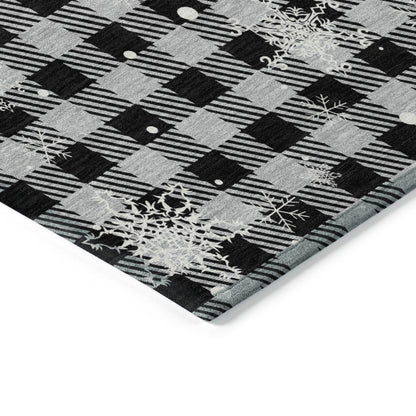 Addison Rugs Quaora Gray Washable Indoor-Outdoor Rug