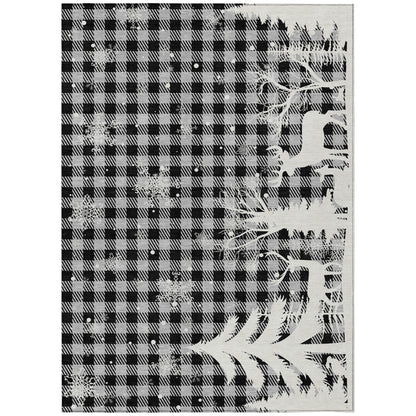 Addison Rugs Quaora Gray Washable Indoor-Outdoor Rug