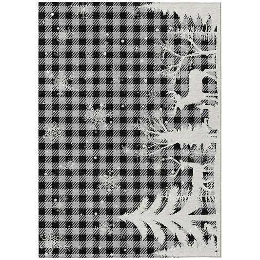 Addison Rugs Quaora Gray Washable Indoor-Outdoor Rug