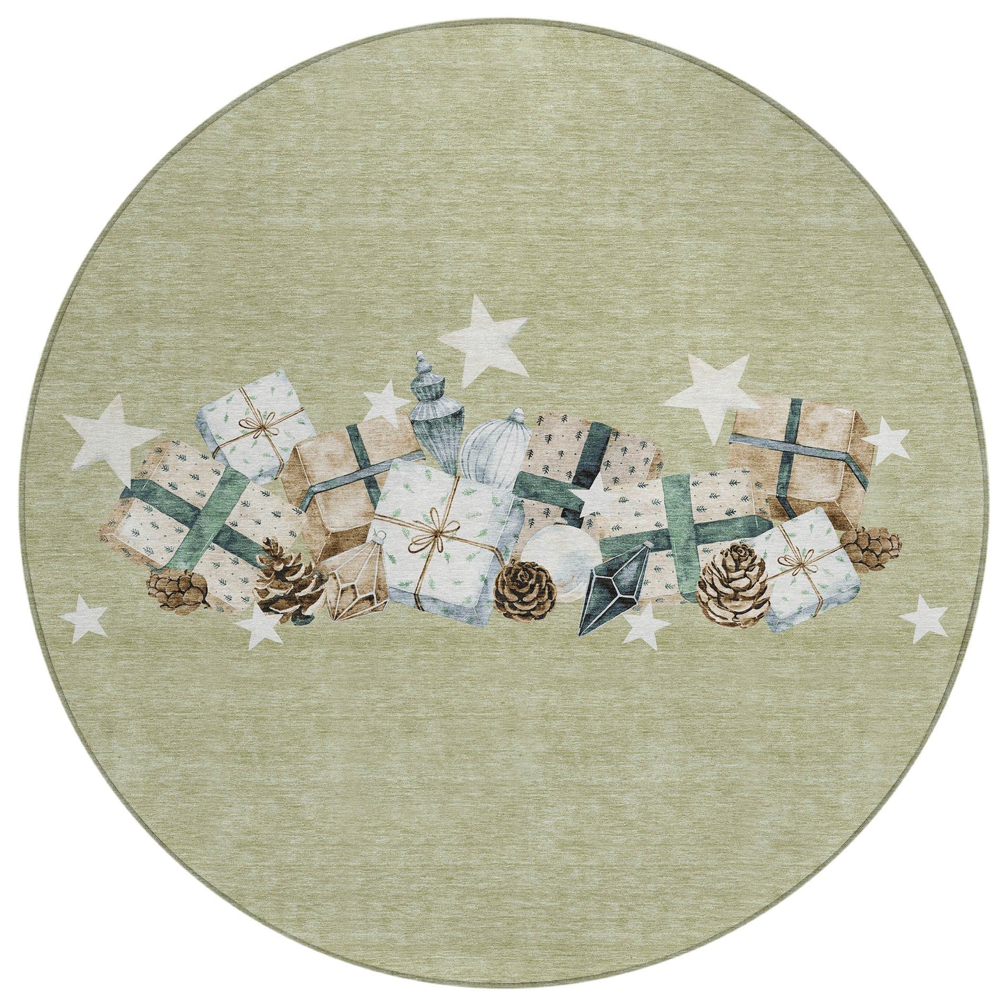 Addison Rugs Raeain Green Washable Indoor-Outdoor Rug