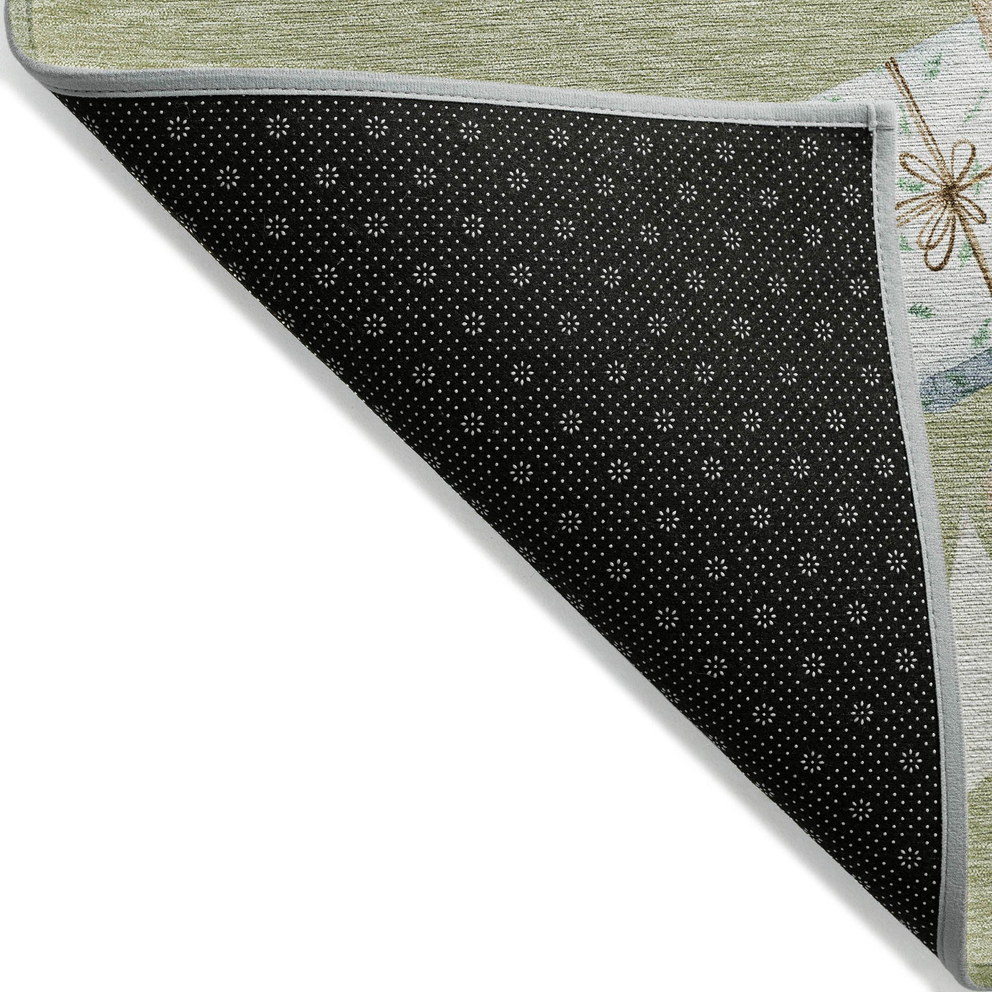 Addison Rugs Raeain Green Washable Indoor-Outdoor Rug
