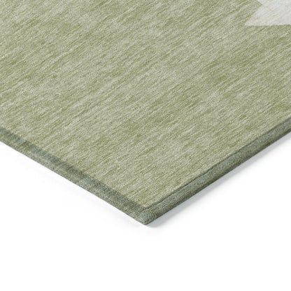 Addison Rugs Raeain Green Washable Indoor-Outdoor Rug