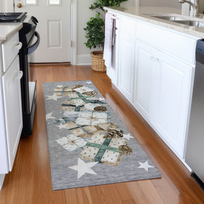 Addison Rugs Raeain Gray Washable Indoor-Outdoor Rug