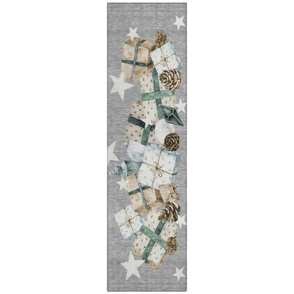 Addison Rugs Raeain Gray Washable Indoor-Outdoor Rug