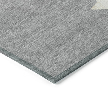 Addison Rugs Raeain Gray Washable Indoor-Outdoor Rug