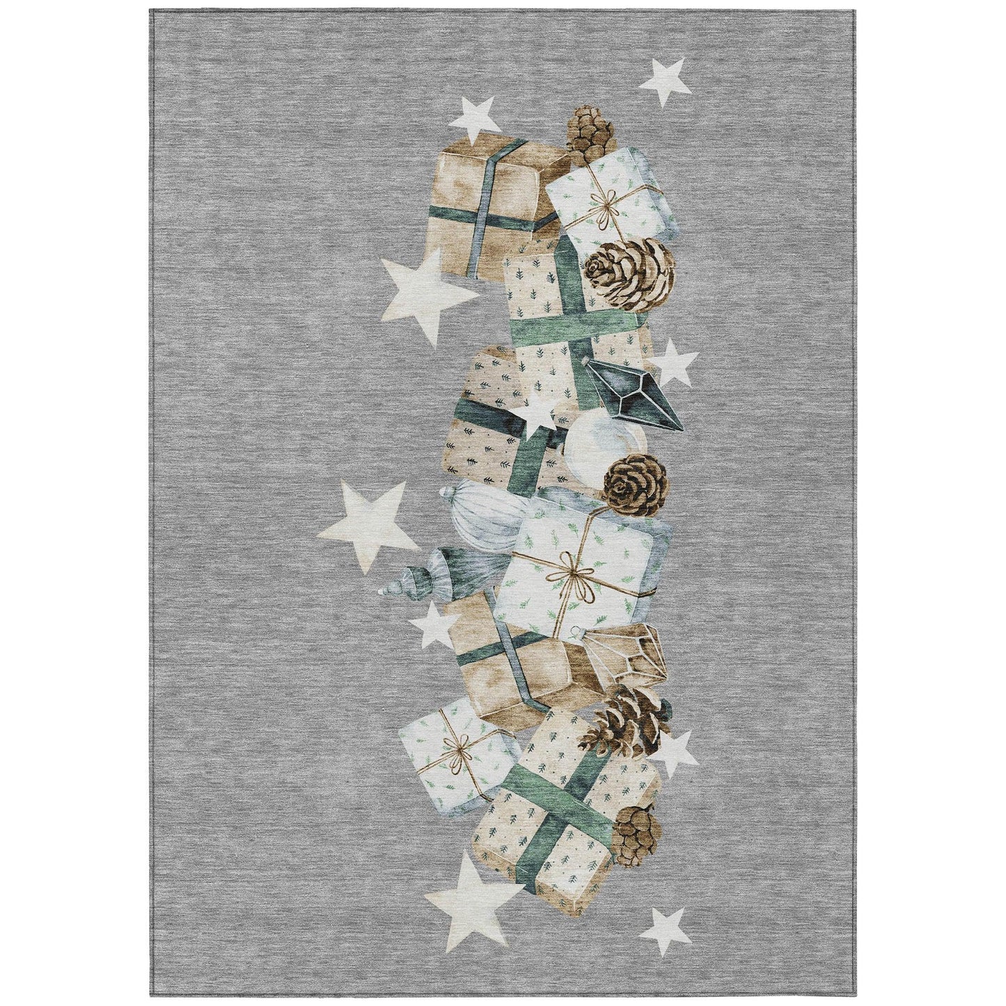 Addison Rugs Raeain Gray Washable Indoor-Outdoor Rug