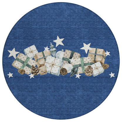 Addison Rugs Raeain Navy Washable Indoor-Outdoor Rug