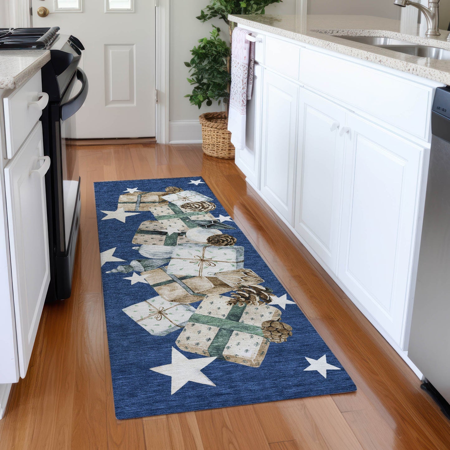 Addison Rugs Raeain Navy Washable Indoor-Outdoor Rug
