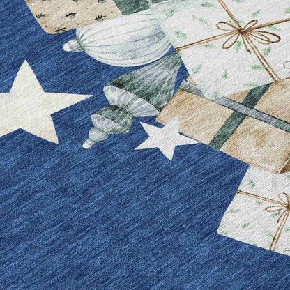Addison Rugs Raeain Navy Washable Indoor-Outdoor Rug