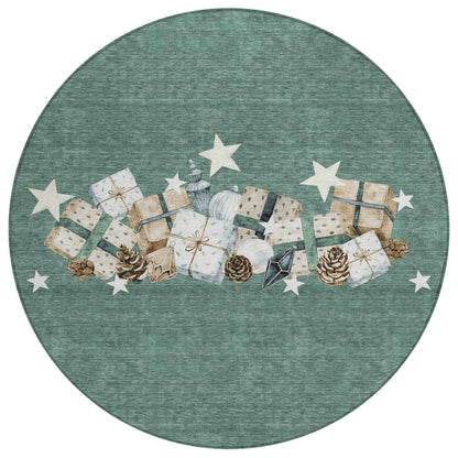 Addison Rugs Raeain Blue Washable Indoor-Outdoor Rug