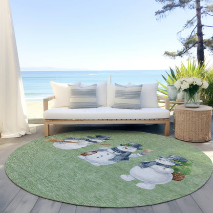 Addison Rugs Raeanor Green Washable Indoor-Outdoor Rug