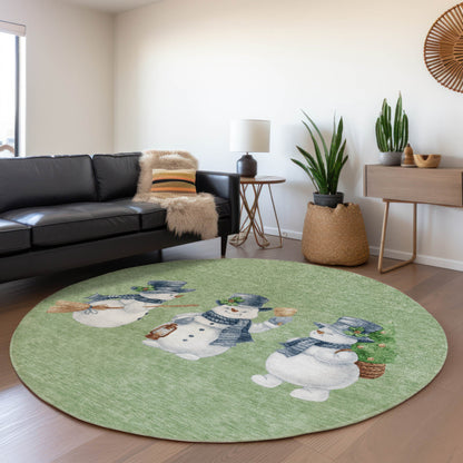 Addison Rugs Raeanor Green Washable Indoor-Outdoor Rug